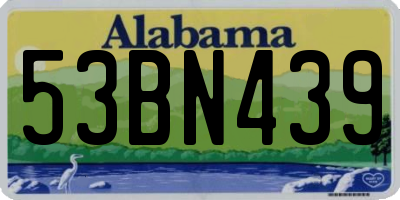 AL license plate 53BN439