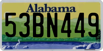 AL license plate 53BN449