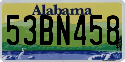 AL license plate 53BN458