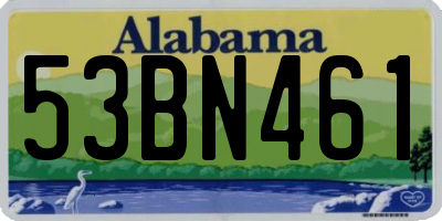 AL license plate 53BN461