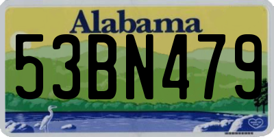AL license plate 53BN479
