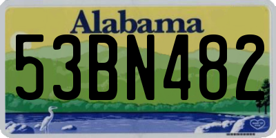 AL license plate 53BN482