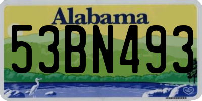 AL license plate 53BN493