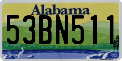 AL license plate 53BN511