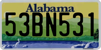 AL license plate 53BN531