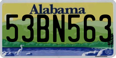 AL license plate 53BN563