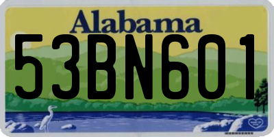 AL license plate 53BN601