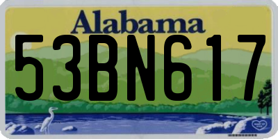 AL license plate 53BN617