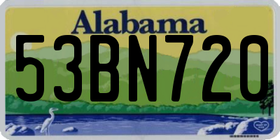 AL license plate 53BN720