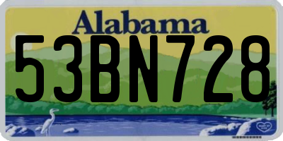 AL license plate 53BN728