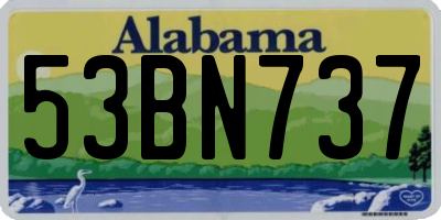 AL license plate 53BN737