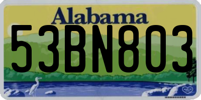 AL license plate 53BN803