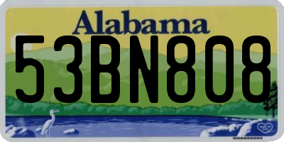 AL license plate 53BN808