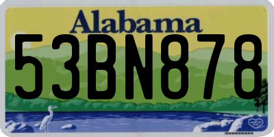 AL license plate 53BN878