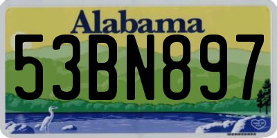 AL license plate 53BN897