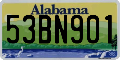 AL license plate 53BN901