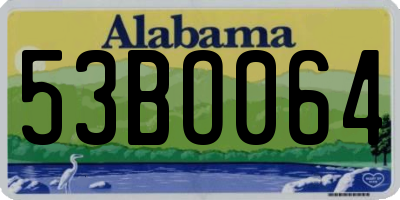 AL license plate 53BO064