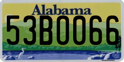 AL license plate 53BO066