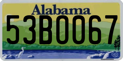 AL license plate 53BO067