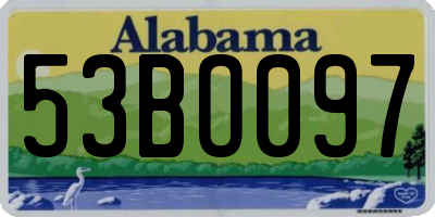 AL license plate 53BO097