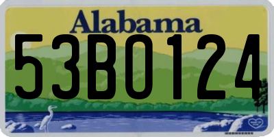 AL license plate 53BO124