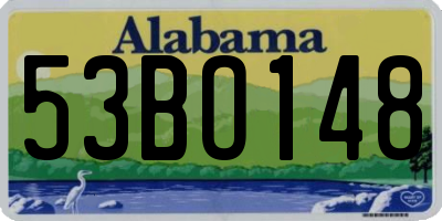AL license plate 53BO148