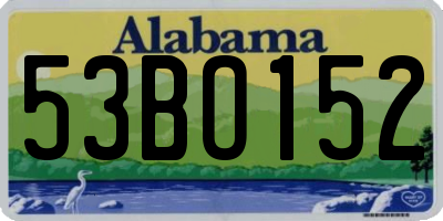 AL license plate 53BO152