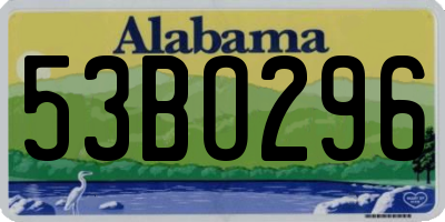 AL license plate 53BO296