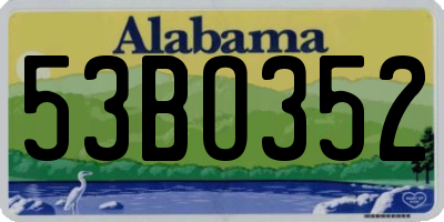 AL license plate 53BO352