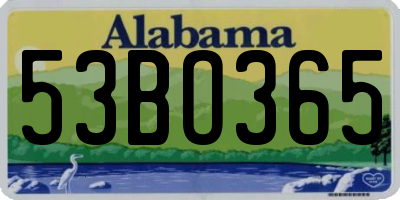 AL license plate 53BO365