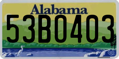 AL license plate 53BO403