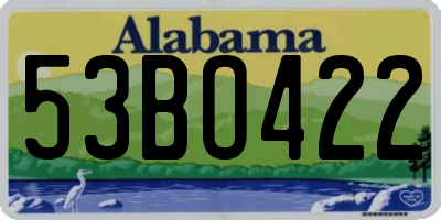 AL license plate 53BO422