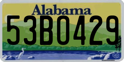 AL license plate 53BO429