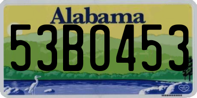 AL license plate 53BO453
