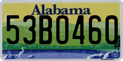 AL license plate 53BO460