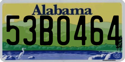 AL license plate 53BO464