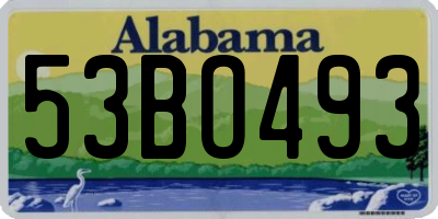 AL license plate 53BO493