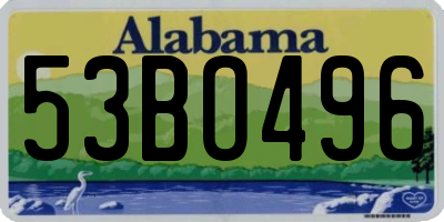 AL license plate 53BO496