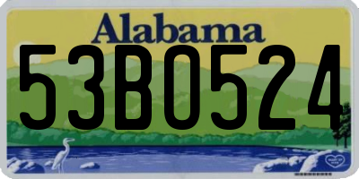 AL license plate 53BO524