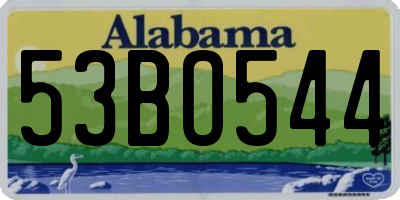 AL license plate 53BO544