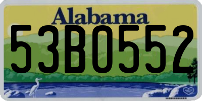 AL license plate 53BO552