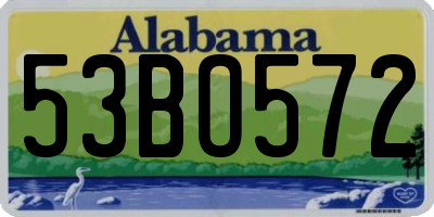AL license plate 53BO572