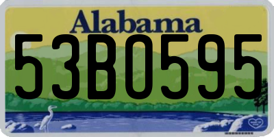 AL license plate 53BO595