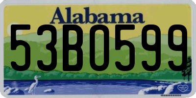 AL license plate 53BO599