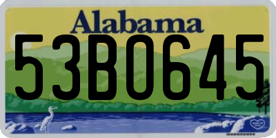 AL license plate 53BO645