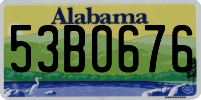 AL license plate 53BO676