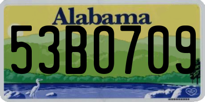 AL license plate 53BO709