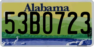 AL license plate 53BO723