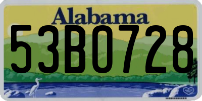 AL license plate 53BO728