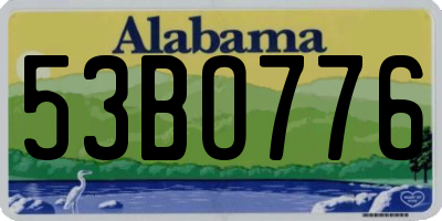 AL license plate 53BO776